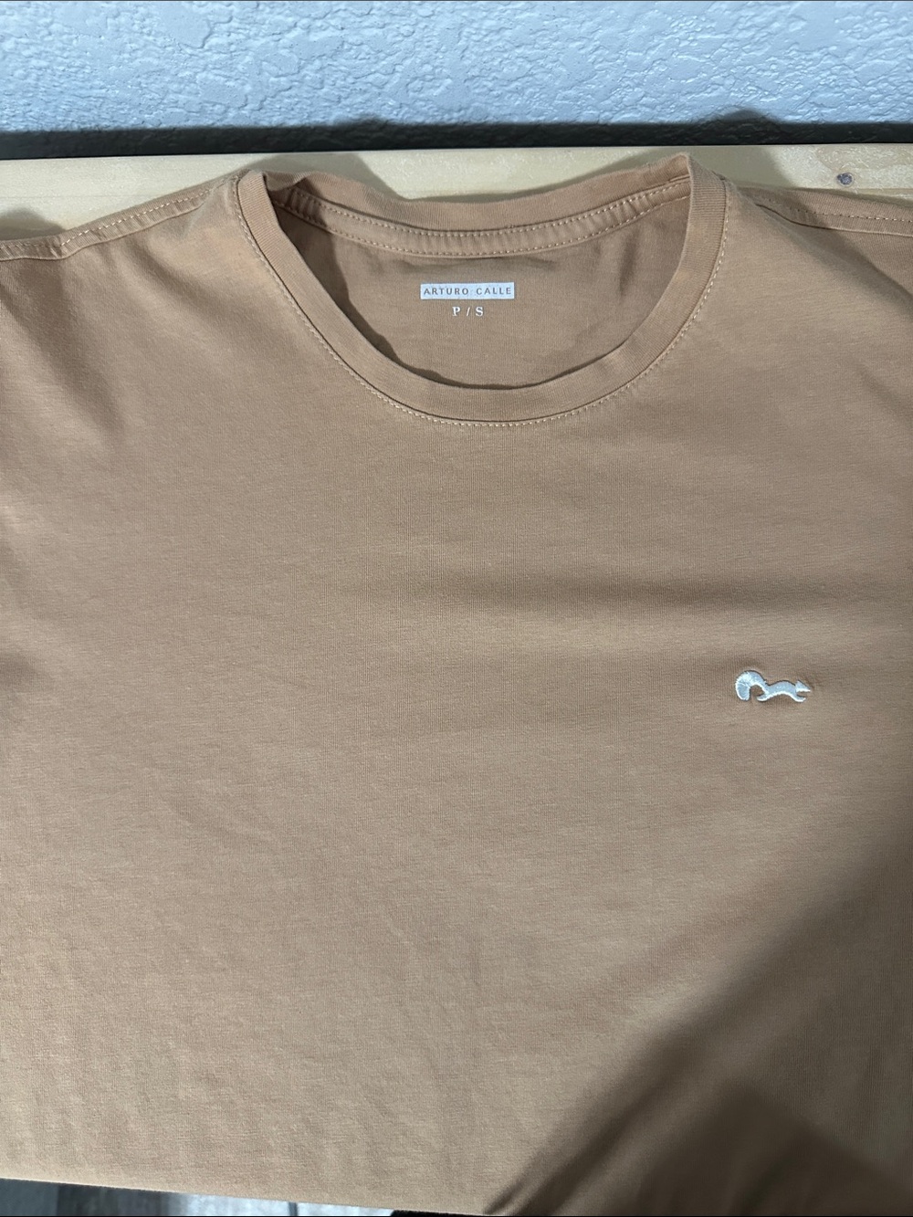 Crew Neck T-Shirt - Tan P/S